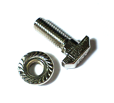 T-Bolt M8X20 With Flange Nut - 40/45/50/60 series Slot 10 T-Bolt M8X20 With Flange Nut - 40/45/50/60 series Slot 10